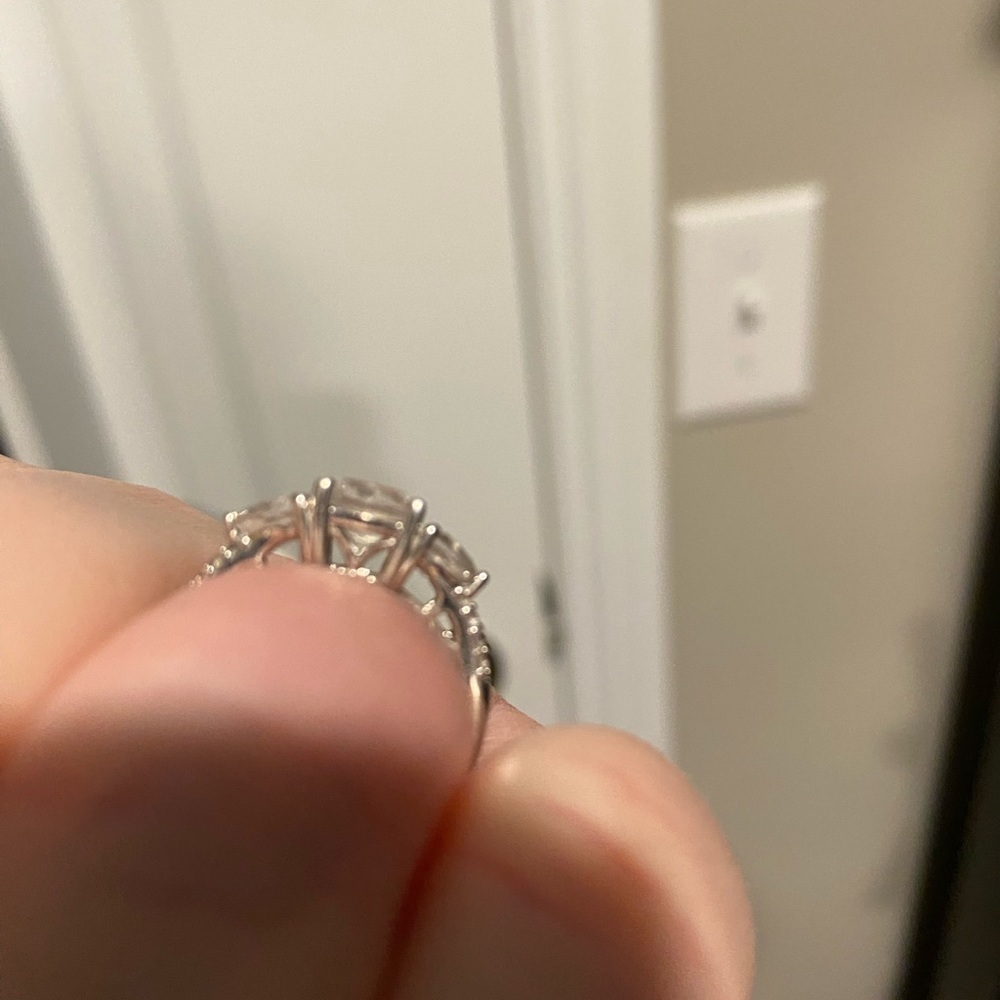 Simulated White Sapphire Ring - image 3